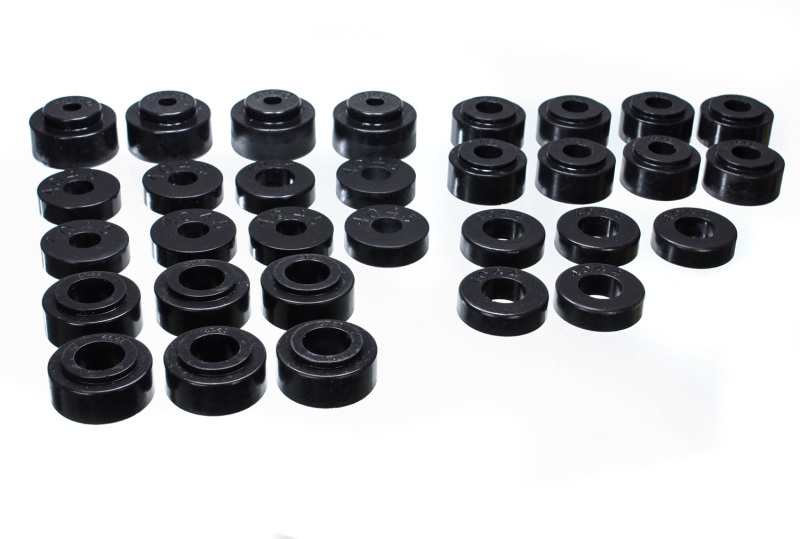 GMC Sierra Body Mount Set - Energy Suspension - Performance Polyurethane - Black - `99-`06